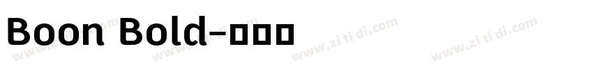 Boon Bold字体转换